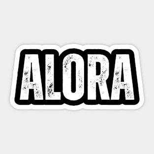 Alora Name Gift Birthday Holiday Anniversary Sticker